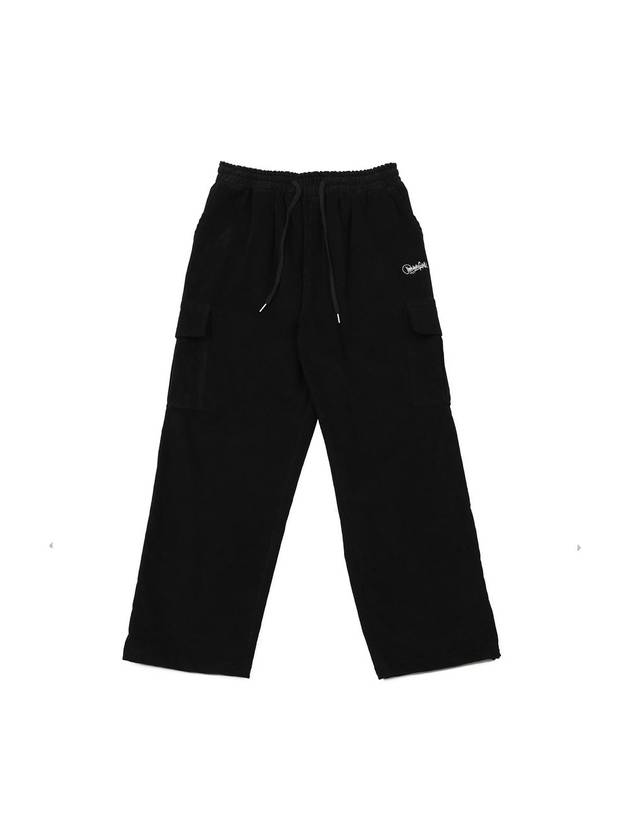 Corduroy Cargo Wide Pants Black - ARCANE FUNK - BALAAN 2