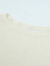 Boat Neck Long Sleeve Knit Ivory 4 Colors - CALLAITE - BALAAN 3