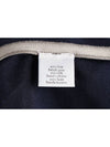 Leather suede stitch knit navy L - HERMES - BALAAN 9