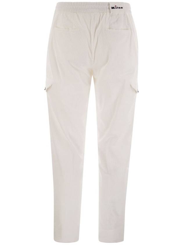 Velvet cargo trousers - KITON - BALAAN 2