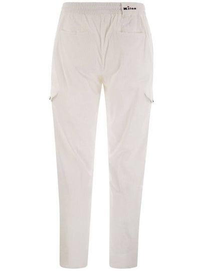 Velvet cargo trousers - KITON - BALAAN 2