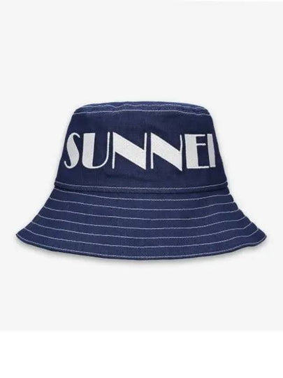 Drawstring Logo Bucket Hat Blue - SUNNEI - BALAAN 2