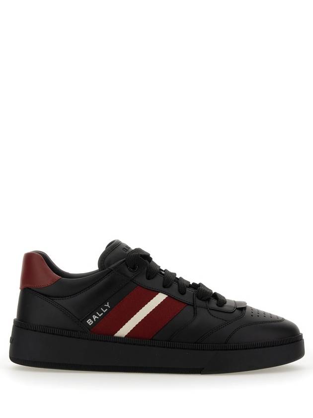 Rebby Leather Low-Top Sneakers Black - BALLY - BALAAN 2