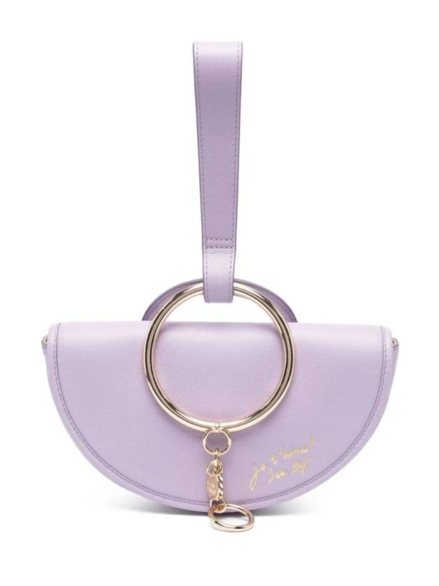 Mara Half Moon Hand Clutch Bag Purple - CHLOE - BALAAN 1