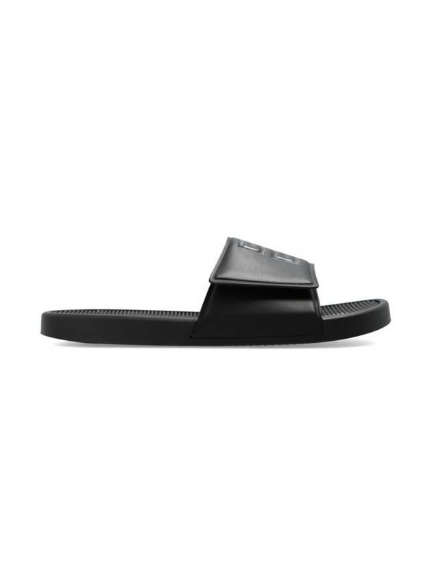 Velcro Slide Flat Slippers Black - GIVENCHY - BALAAN 1