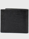 Men's T Plaque Embossed Logo Leather Half Wallet Black - TOD'S - BALAAN 3