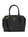 Logo Saffiano Tote Bag Black - PRADA - BALAAN 1