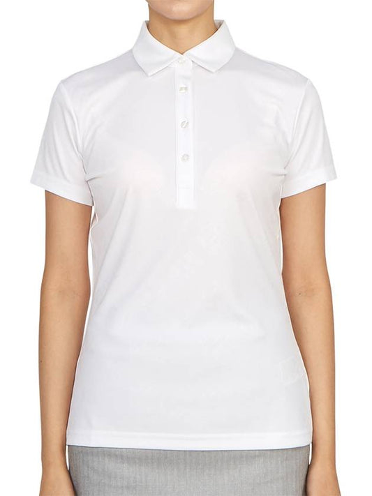 Golf Henrietta Debossed Polo AWJT07881 0000 Women's Henrietta Debossed Polo - J.LINDEBERG - BALAAN 2