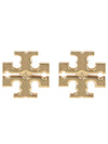 Logo Stud Earrings Gold - TORY BURCH - BALAAN 2