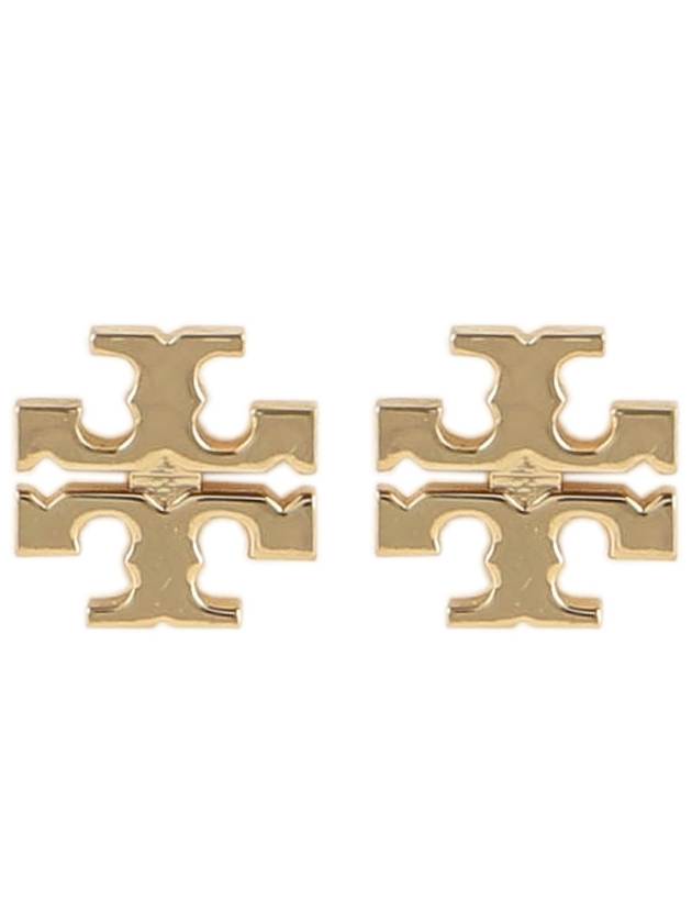 Logo Stud Earrings Gold - TORY BURCH - BALAAN 2