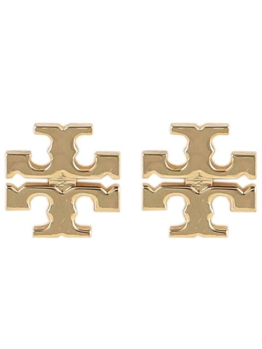 Logo Stud Earrings Gold - TORY BURCH - BALAAN 2