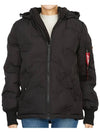 Logo Hood Padding Black - ALPHA INDUSTRIES - BALAAN 3