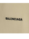 Mini Logo Cotton Hoodie Beige - BALENCIAGA - BALAAN 6