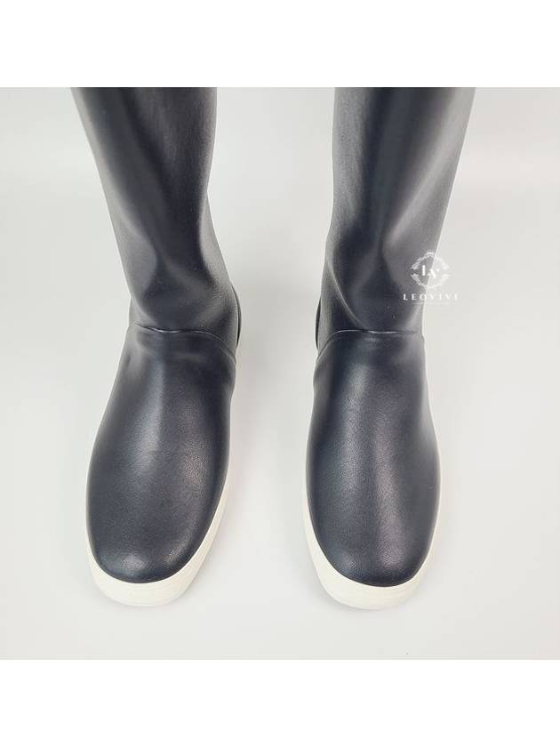 Logo Les Boats De Pont Flat Long Rain Boots Navy - CELINE - BALAAN 6