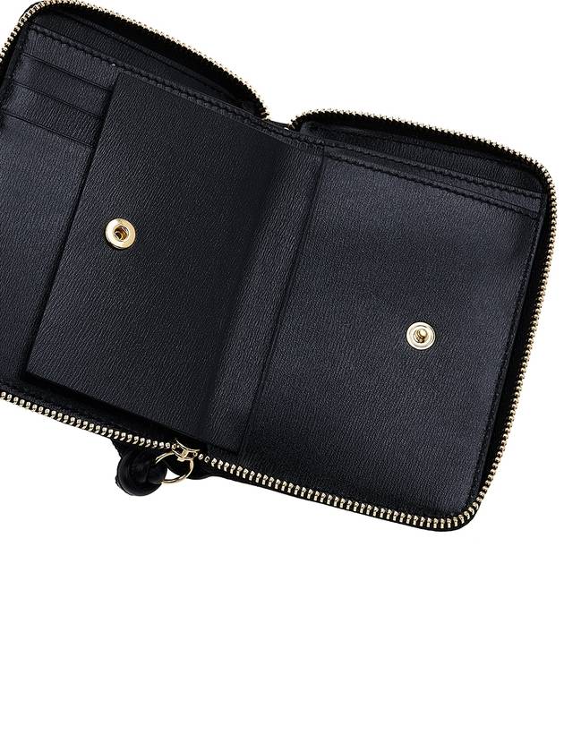 Around Zipper Leather Half Wallet Black - JIL SANDER - BALAAN 9