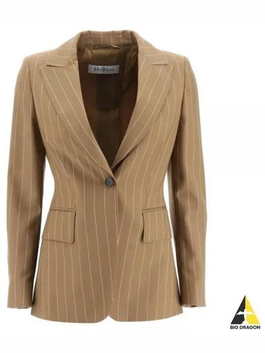 Galosce Pinstripe Blazer Jacket Beige - MAX MARA - BALAAN 2