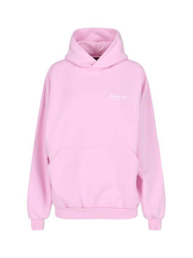 Beverly Hills Embroidered Hooded Top Pink - BALENCIAGA - BALAAN 1