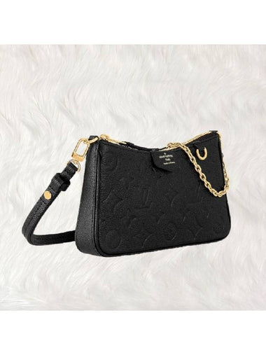 24 Years Women s Pouch on Strap Mini Leather Cross Bag Black lux24711 - LOUIS VUITTON - BALAAN 1