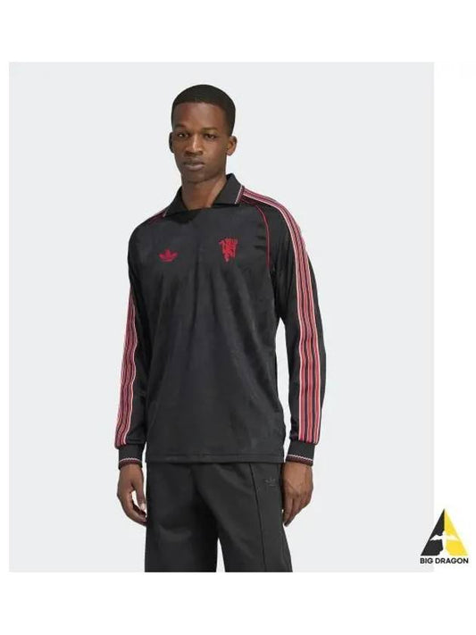 adidas Manchester United Long Sleeve Jersey Black IS6522 - ADIDAS - BALAAN 1