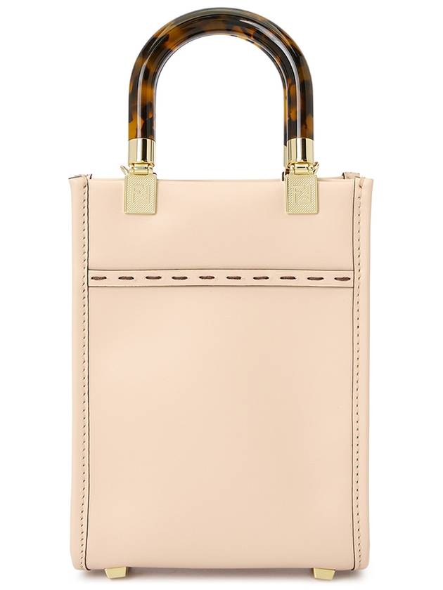 Sunshine Shopper Small Leather Tote Bag Pink - FENDI - BALAAN 5