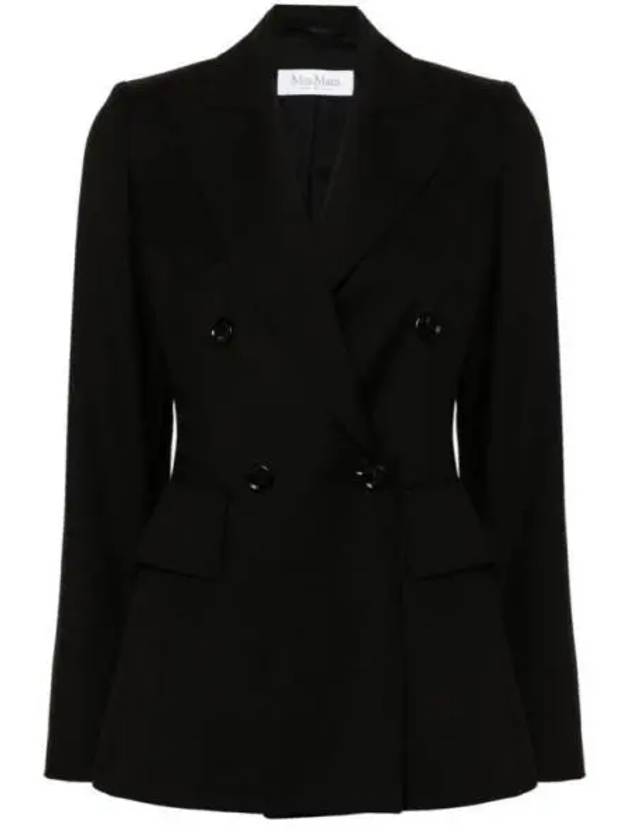 Osanna Double Breasted Blazer Jacket Black - MAX MARA - BALAAN 2