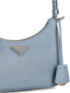 Re-Edition Saffiano Leather Mini Bag Light Blue - PRADA - BALAAN 4