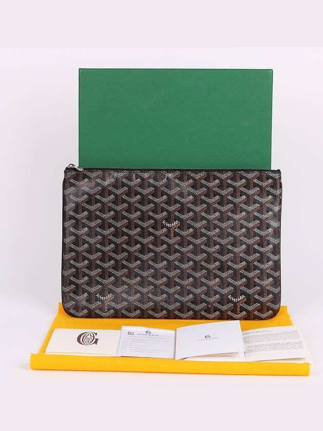 Victoire Black Senna MM Clutch Bag - GOYARD - BALAAN 10