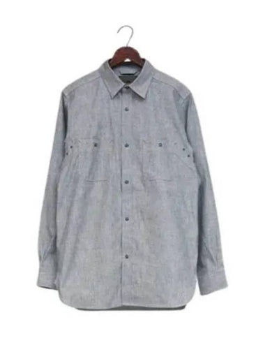 Long Sleeve Shirt 80490010051122 L Gray - NIGEL CABOURN - BALAAN 1