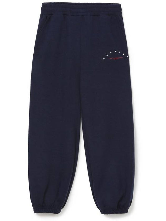 ARCH DETROIT Wide Jogger Pants DEEP NAVY - WEST GRAND BOULEVARD - BALAAN 2