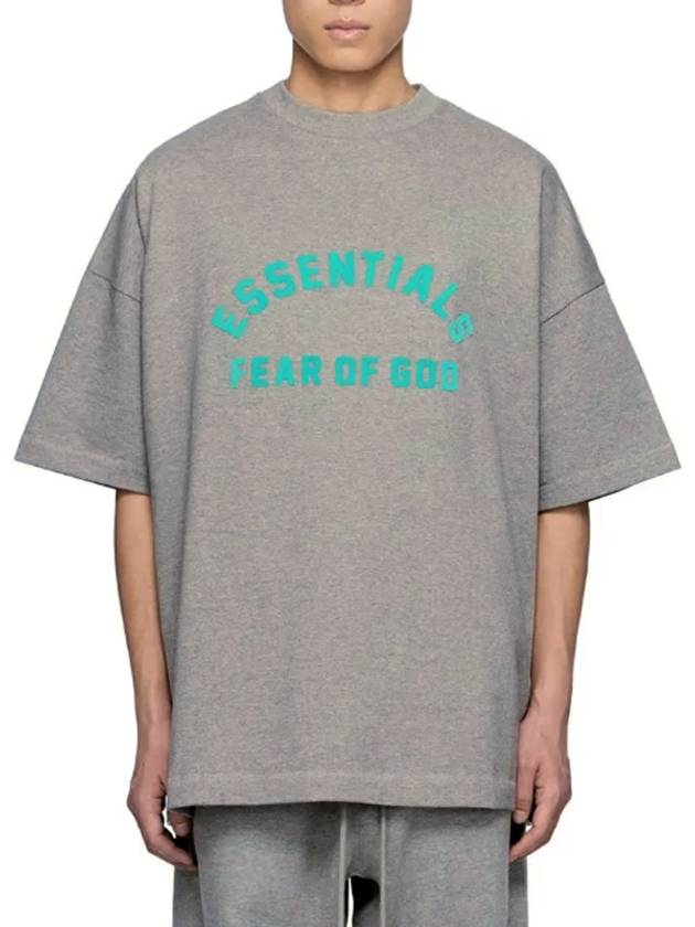 Fear of God Essentials Heavy Jersey T-Shirt Dark Oatmeal Men - FEAR OF GOD ESSENTIALS - BALAAN 4