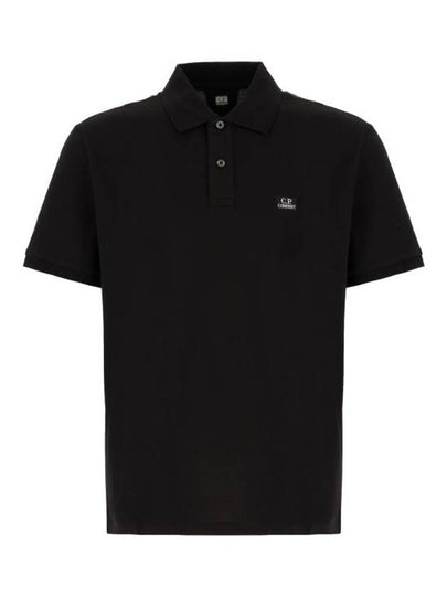 Logo Cotton Polo Shirt Black - CP COMPANY - BALAAN 2