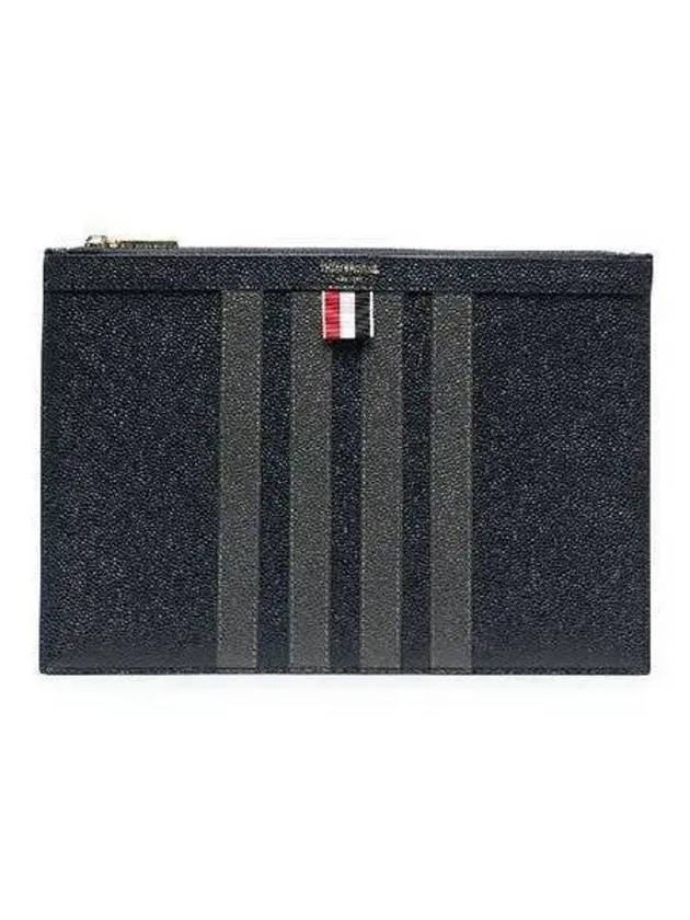 Diagonal small clutch bag navy MAC114B 00198 - THOM BROWNE - BALAAN 1