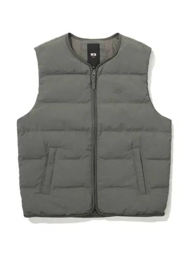 K2 BOOST TRIPPER U neck down vest URBAN KHAKI - KATE - BALAAN 1