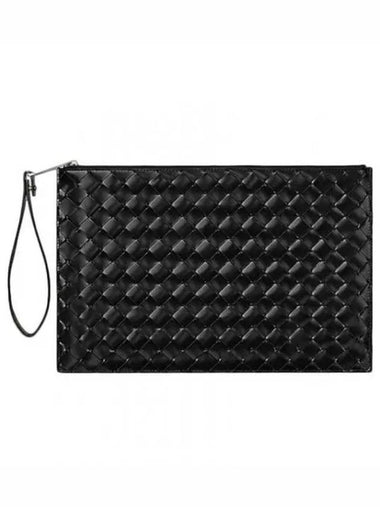 Intrecciato Clutch Bag Black 592648 VMBI1 - BOTTEGA VENETA - BALAAN 1