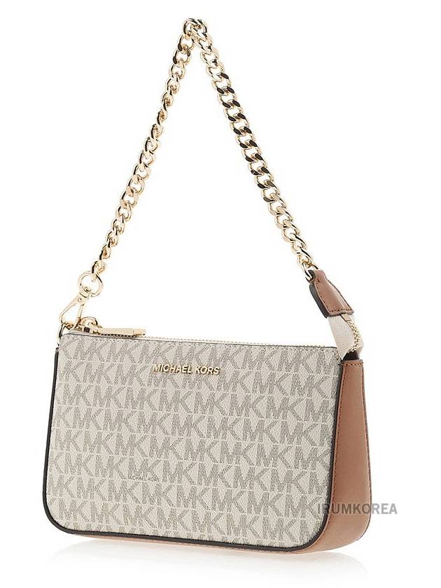 Jet Set Chain Leather Shoulder Bag Vanilla - MICHAEL KORS - BALAAN 3