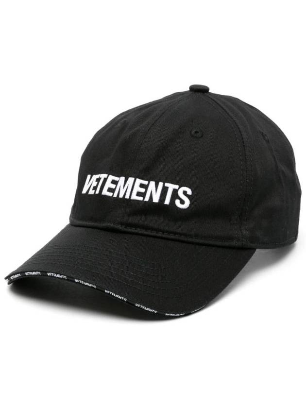 Logo Embroidered Cap Hat UE64CA100B - VETEMENTS - BALAAN 1