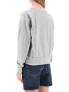 Shard Embroidered Logo Sweatshirt Grey - ISABEL MARANT - BALAAN 4