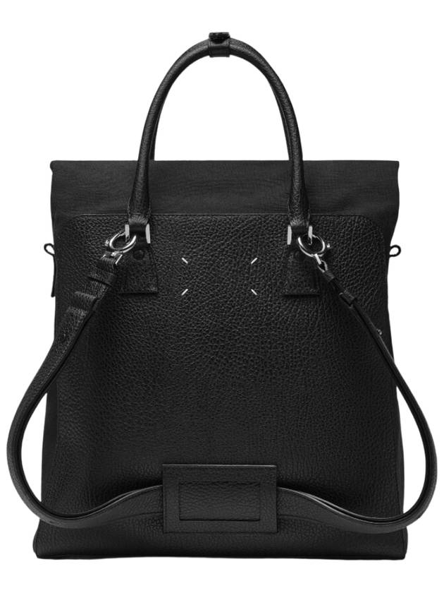 5AC Daily Vertical Leather Backpack Black - MAISON MARGIELA - BALAAN 5