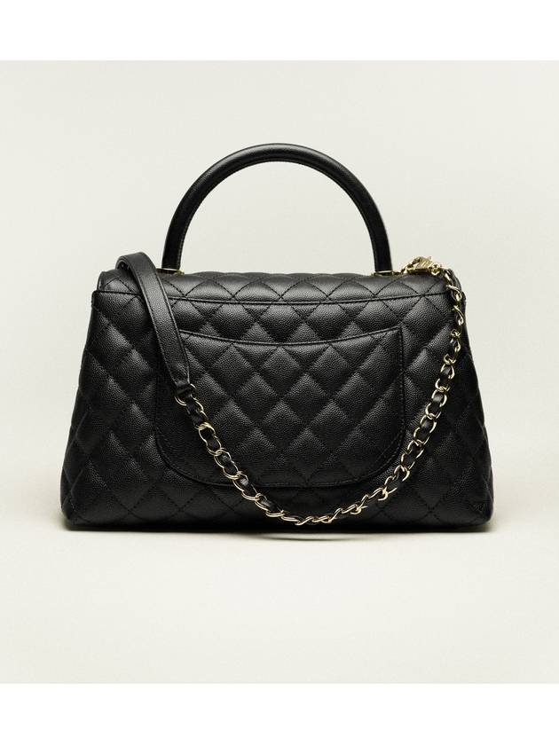 Coco Handle Medium Flap Tote Bag Black - CHANEL - BALAAN 4