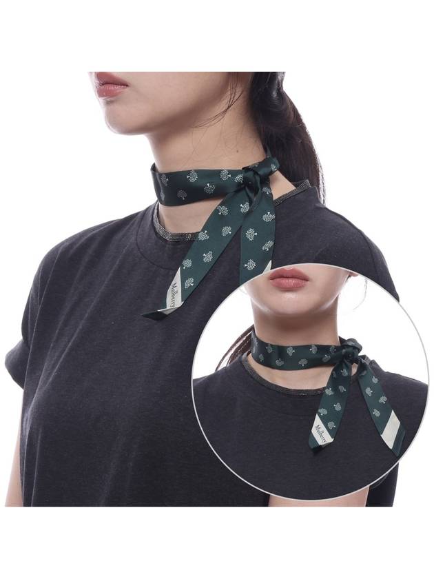 Small Skinny Scarf Green - MULBERRY - BALAAN 3