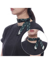 Small Skinny Scarf Green - MULBERRY - BALAAN 2