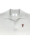 Heart Logo Collar Knit TShirt UPL346 193 - AMI - BALAAN 3