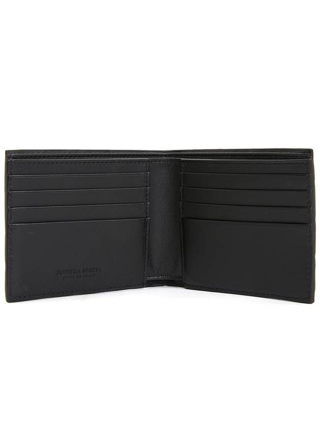 Intrecciato Leather Half Wallet Black - BOTTEGA VENETA - BALAAN 5