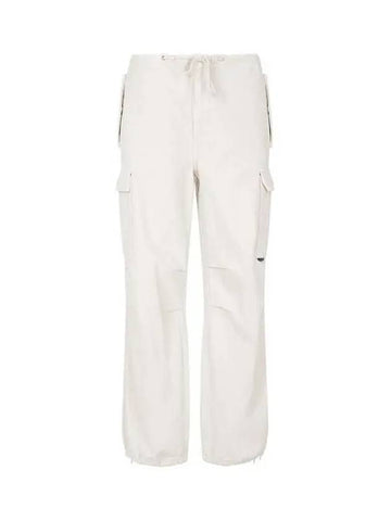 UNISEX Drape Denim Parachute Pants Ecru 271820 - ALEXANDER WANG - BALAAN 1