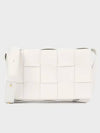 Intrecciato Cassette Cross Bag White - BOTTEGA VENETA - BALAAN 6