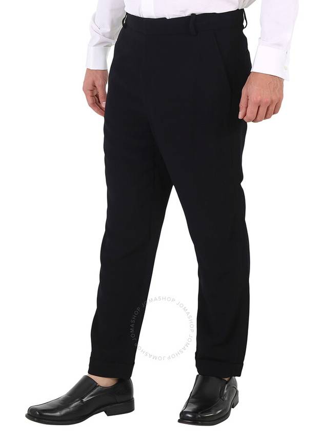 Balmain Men's Black Straight-leg Crepe Trousers, Brand Size 46 (US Size 36) - BALMAIN - BALAAN 2