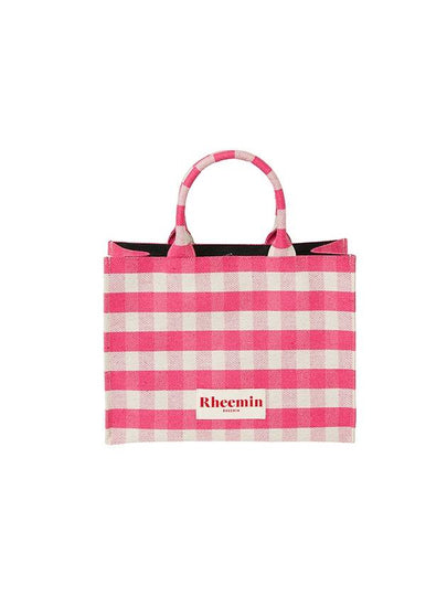 Peak Check Tote Bag Pink - RHEEMIN - BALAAN 2