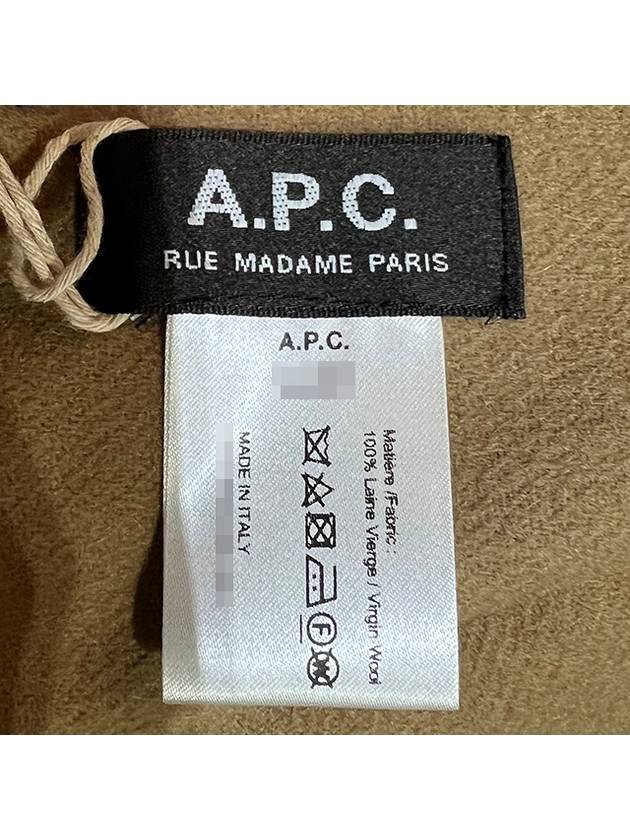 Ambroise Embroidered Muffler Camel - A.P.C. - BALAAN 6