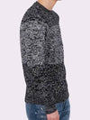 Bokashi coated knit that goes well with men's black NIT117 - IKALOOOK - BALAAN 7