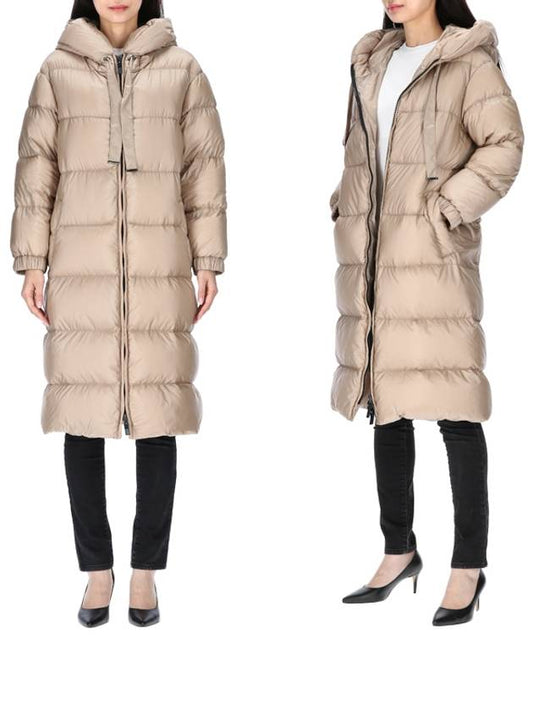 The Cube Women's Safe Water Resistant Long Parka Beige - MAX MARA - BALAAN 2